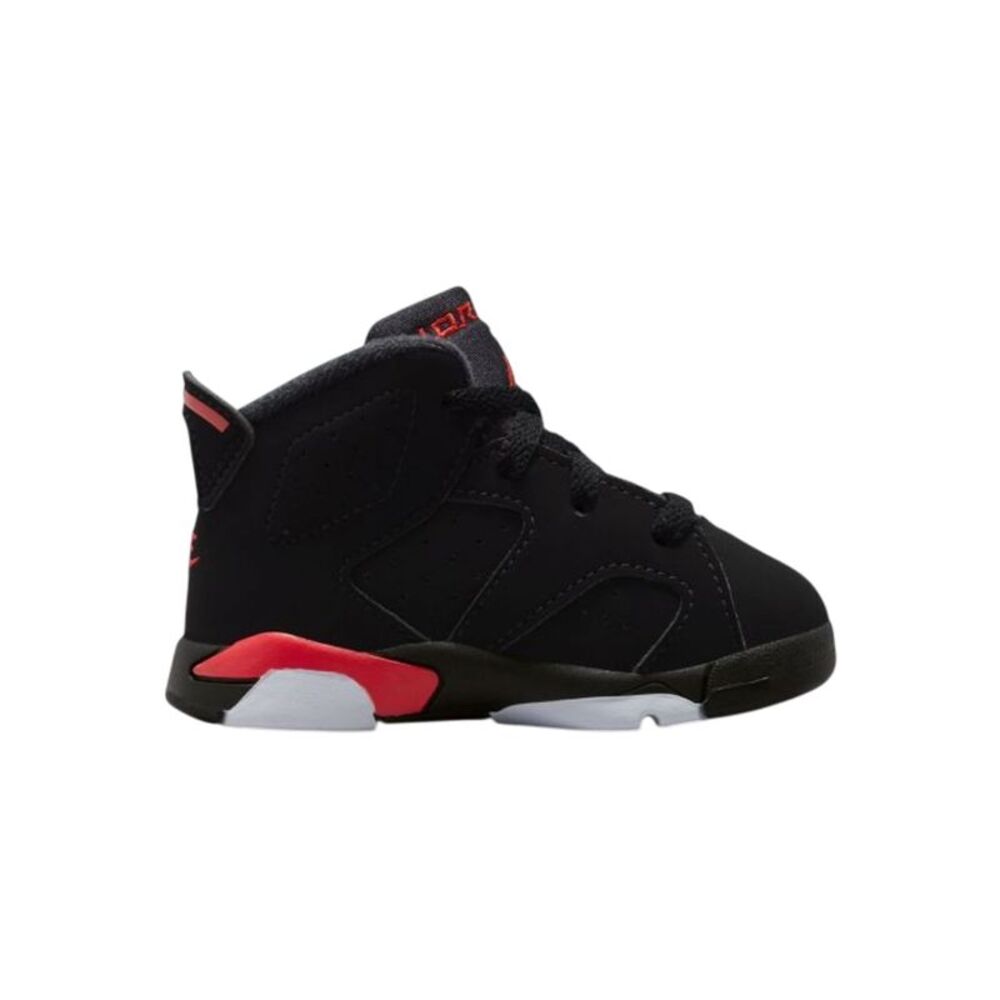 Jordan 6 Retro Lifestyle Sneakers Reverse Infrared Salesman Toddlers Black